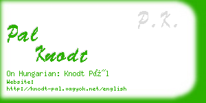 pal knodt business card